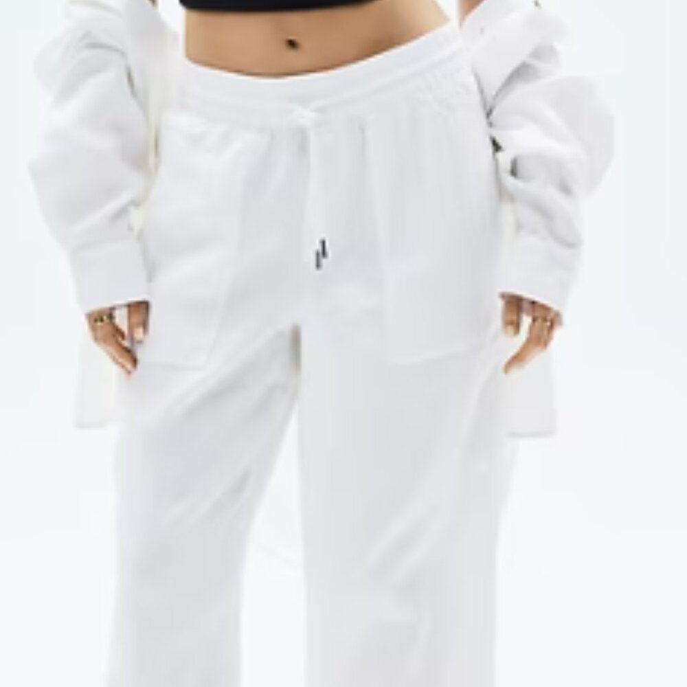 Athleta Retreat Linen High Rise Wide Leg Pant